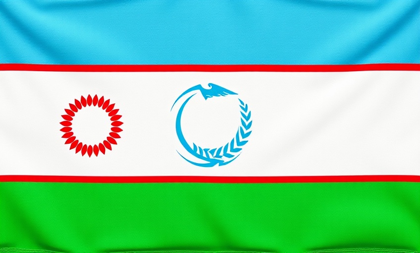 Uzbekistan Flag